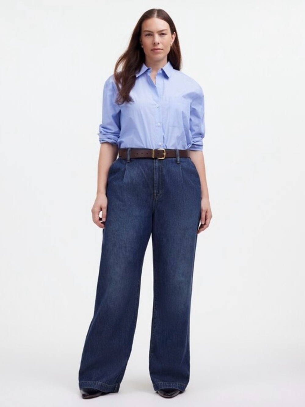 Madewell Jeans The Harlow Wide-Leg Jean: Airy Denim Edition Fieldale Wash Sz 32